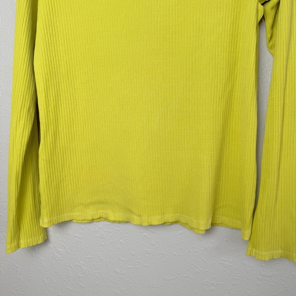 Anthropologie Pilcro green Evanna spliced ribbed long sleeve shirt XL - Picture 8 of 10